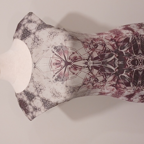 Dex "The Suit Shop" Abstract Print Stretch Scuba Dress- Sz. Sm - Picture 2 of 13